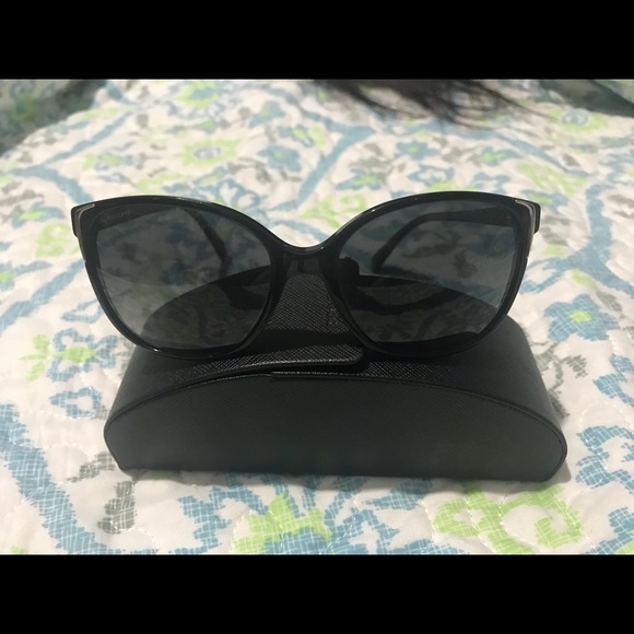 Prada sunglasses w gold accent